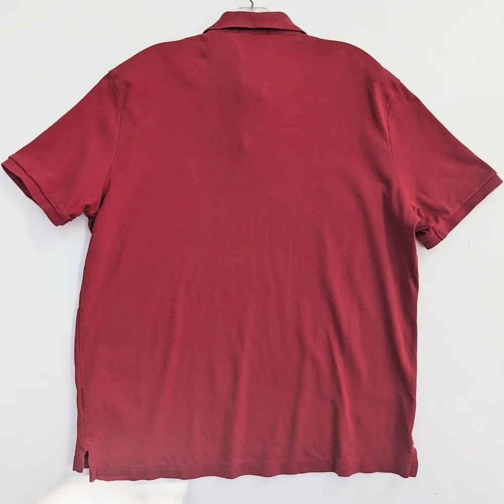 Mens Classic Polo by Ralph Lauren Bold Red Polo Shirt - Picture 4 of 9